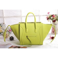 Geantă Celine Luggage Phantom Square Tote, galben măr