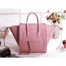 Geantă Celine Luggage Phantom Square Tote Bag Cherry Blossom Pink