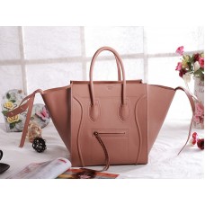 Geantă Celine Luggage Phantom Square Tote Pink cu creveți