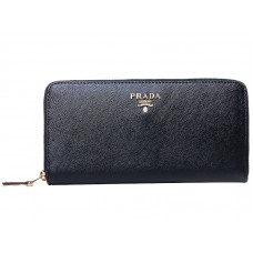 Portofel Prada Saffiano Zippy Negru