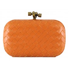 Bottega Veneta Absinthe Intrecciato Ayers Knot Orange
