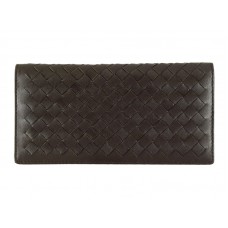 Portofel Continental Bottega Veneta Intrecciato Nappa Choco