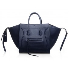 Geantă Celine Luggage Phantom Square Tote Albastru Închis