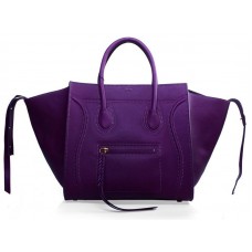 Geantă Celine Luggage Phantom Square Tote Bag Purple