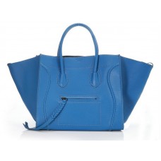 Geantă Celine Luggage Phantom Square Tote Bag Albastră