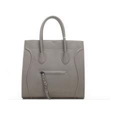 Geantă Celine Luggage Phantom Square Tote Bag gri