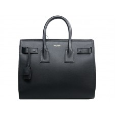 Tote Yves Saint Laurent Sac Du Jour din piele originală neagră