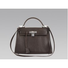 Geantă Hermes Kelly 32cm Togo Leather Chocolate