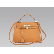 Geantă Hermes Kelly 32cm Togo Leather Clemence Gold