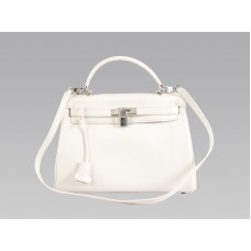 Geantă Hermes Kelly 32cm Togo Leather Clemence White