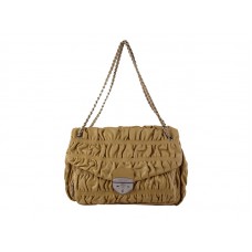 Geantă de umăr Prada Embossede Nappa din piele muștar