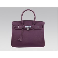 Geantă Hermes Birkin 35cm Togo Clemence Raisin