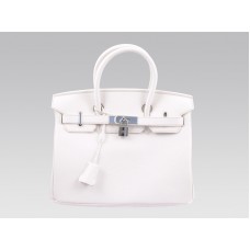 Geantă Hermes Birkin 30cm Togo Clemence White