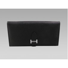 Portofel Hermes Bearn Japonaise Bi-Fold Negru