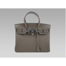 Geantă Hermes Birkin 30 Togo din piele gri