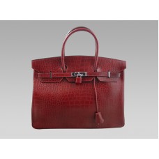Geantă Hermes Birkin 40cm Crocodil Roșu