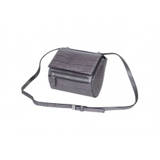Geantă Givenchy Mini Pandora Box din piele crocodil gri