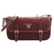 Geanta Prada Tessuto Bandoliera Messenger Crossbody Bordeaux