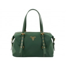 Geanta de umar Prada Tessuto Bauletto Satchel Verde