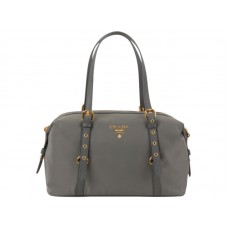 Geantă de umăr Prada Tessuto Bauletto Satchel Gri