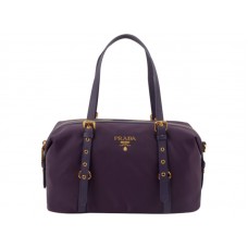 Geanta de umar Prada Tessuto Bauletto Satchel Mov