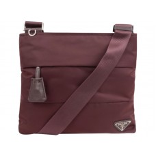 Geanta Prada Tessuto Messenger Bordeaux