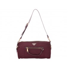 Geantă de umăr Prada Tessuto Nylon Burgundy