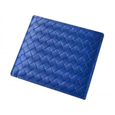 Portofel Bottega Veneta Bi-Fold În Intrecciato Vn Electric Blue
