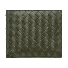Portofel Bottega Veneta Bi-Fold În Pacific Intrecciato Vn Green