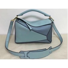 Geantă Loewe Puzzle Aqua Albastru deschis Albastru piatră