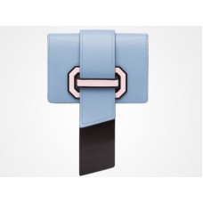 Geantă crossbody Prada Plex Ribbon Albastru Astral Roz