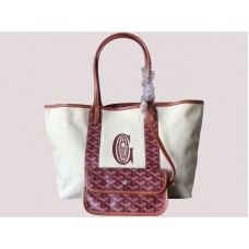 Geanta Goyard Anjou Reversibilă Canvas Mm Mauve H-gotogg3456s4