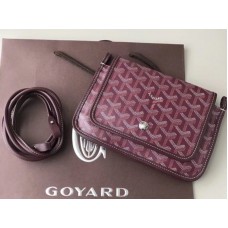 Portofel Goyard Goyardine Plumet Crossbody Bordeaux