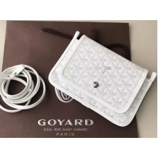 Portofel Goyard Goyardine Plumet Crossbody Alb