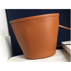 Geantă Celine Claps din piele de vițel, culoare camel