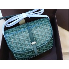 Geanta Goyard Goyardine Chevron Messenger Verde