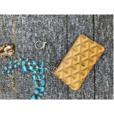 Breloc portofel Goyard galben