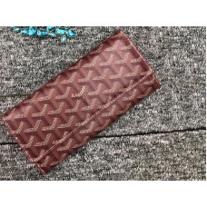 Portofel lung Goyard Varenne Chevron Bordeaux