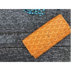 Portofel lung Goyard Varenne Chevron Galben