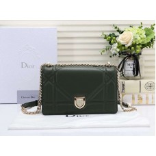 Geanta Dior Diorama din piele de miel Verde d05282
