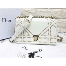 Geantă mică Dior Diorama din piele de vițel albă d0421-13