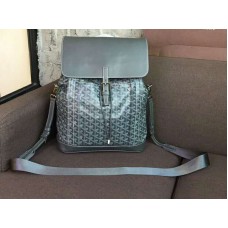 Rucsac Alpin Goyard Goyardine din piele de vițel gri