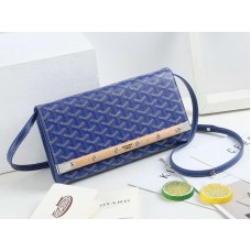 Geantă de mână Goyard Monte Carlo cu curea, albastră, model PM