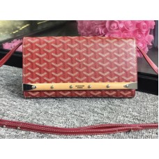 Geantă de mână Goyard Monte Carlo cu curea, culoare vișinie