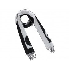 Eșarfă Louis Vuitton Fashion Lovers din cașmir, alb-negru