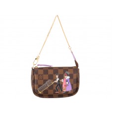 Louis Vuitton Damier Ebene Mini Pochette Accesorii Illustre