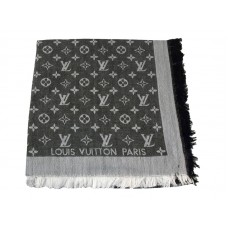 Șal Louis Vuitton Monogram Ikat gri