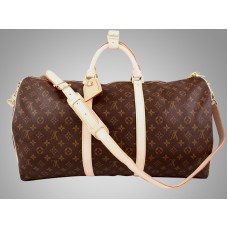 Geantă Louis Vuitton Monogram Keepall 50 cu curea de umăr