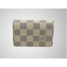 Suport pentru cărți de vizită Louis Vuitton Damier Azur
