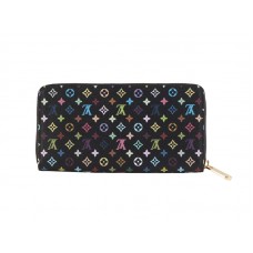 Portofel Louis Vuitton Monogram Multicolor Negru Zippy Pistache